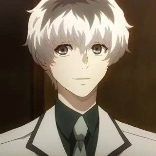 🐾 Ken Kaneki Tokyo Ghoul Anime, Manga, Tokyo Ghoul, Ken Kaneki, Wit Haar telegram sticker