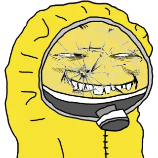 🛡 Aufkleber, gelb, Kapuzenpullover, lustig telegram sticker
