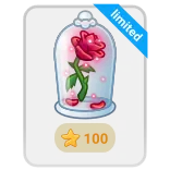 🎁 limited róża, szkło, piękno, limitowany, czerwony, kwiat, czarujący whatsapp sticker