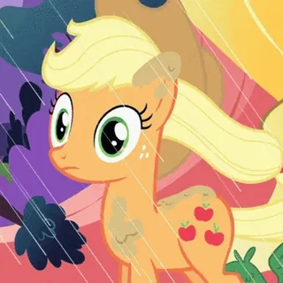😐 Applejack My Little Pony Pony, Cartoon, Applejack, Freundschaft, Pferd telegram sticker