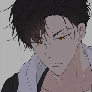 ☹️ Anime, Manga, Uomo, Ragazzo, Personaggio, Illustrazione telegram sticker
