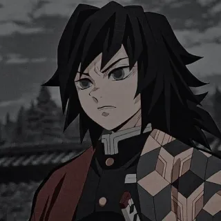⚠ Giyu Tomioka Demon Slayer Anime, Demon Slayer, Giyu Tomioka, Manga, Personaggio whatsapp sticker