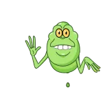 👋 Slimer Ghostbusters Slimer, Ghostbusters, fantôme, dessin animé, personnage telegram sticker