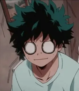 😐 Izuku Midoriya My Hero Academia Anime, Personaje, My Hero Academia, Izuku Midoriya, Divertido, Manga, Deku telegram sticker