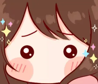 🥺 อนิเมะ, น่ารัก, คาวาอิ, ประกาย, จิบิ telegram sticker