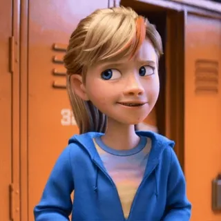 🤪 Riley Andersen Inside Out Riley, Inside Out, animated, Disney, Pixar, girl, character telegram sticker