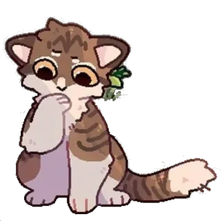 🧐 Katze, süß, Sticker, Tier, kawaii telegram sticker