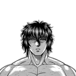 ⚫️ Anime, Manga, Muscles, Personnage, Illustration, Art whatsapp sticker