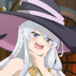🍃 anime, witch, cartoon, woman, magic, smile telegram sticker