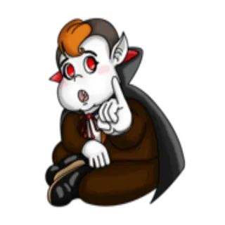 🥺 ma cà rồng, hoạt hình, quái vật, halloween, dracula, sinh vật, rùng rợn telegram sticker