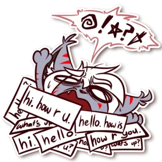 🚫 hi. how ru. hello. how is
what's un
hi. hello
4.22nd how r you.
wats up? aufkleber, cartoon, katze, gruss, sprechblase whatsapp sticker