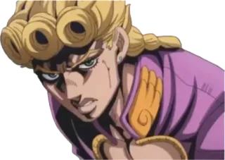 😡 Giorno Giovanna JoJo's Bizarre Adventure Anime, Jojo, Giorno, Postać, Manga telegram sticker