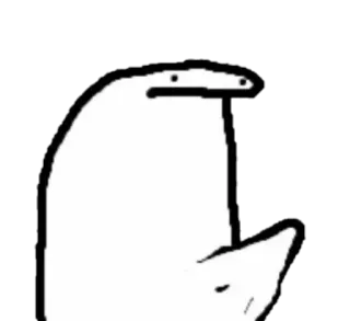 🍆 cartoon, stick figure, offensive gesture telegram sticker