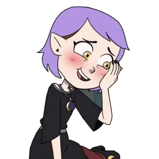 😊 Amity Blight The Owl House cartoon, amity blight, the owl house, disney, character telegram sticker