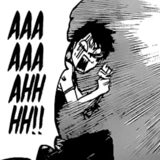 😱 AAA AAA AHH HH!! Esclamazione, Urlo, Anime, Manga, Emozionale telegram sticker