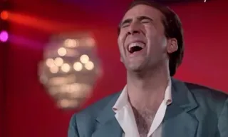 🥃 Nicolas Cage meme, laughing, actor, nicolas cage, celebrity telegram sticker