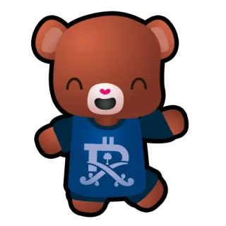 😀 urso, animal, desenho animado, fofo, personagem telegram sticker