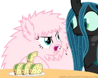 🤯 my little pony, tacos, cartoon, food, funny telegram sticker
