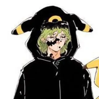 🌟 pokemon, anime, personaje, sudadera con capucha, dibujos animados whatsapp sticker