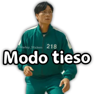 😀 Squid Game Modo tieso squid game, modo tieso, hyun, sticker telegram sticker