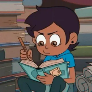 📖 Luz Noceda The Owl House desenho animado, The Owl House, Luz Noceda, leitura, bruxa, livros telegram sticker