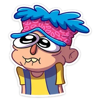 ☹️ Dessin animé, Personnage, Illustration, Autocollant telegram sticker
