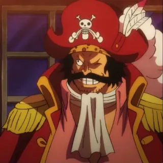 😉 Gol D. Roger One Piece Anime, One Piece, Gol D Roger, Roi des pirates, Pirate, Tête de mort telegram sticker
