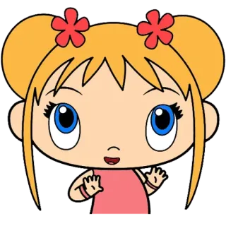 😲 Dibujo animado, Chica, Lindo, Personaje telegram sticker
