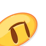 🙃 Эмодзи, Вверх ногами, Смайлик, Лицо, Желтый, Смешной, Игривый whatsapp sticker