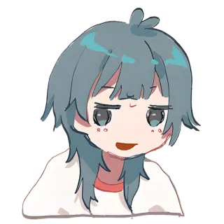 😳 Anime, Karakter, Gadis, Lucu, Stiker whatsapp sticker