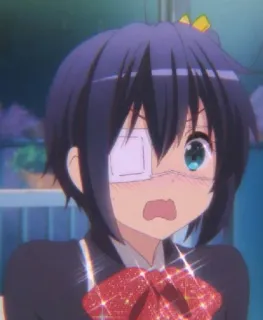 rikka chan @animestickerchannel whatsapp stickers