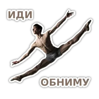 😒 ИДИ
ОБНИМУ tanzen, tänzer, ballett, sprung, russisch, mann, athlet whatsapp sticker