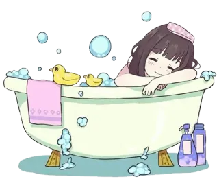 cuteanimegirl telegram stickers