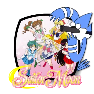 ▶ Sailor Moon sailor moon, anime, gun, violence, sticker telegram sticker