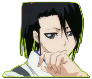 🤔 Byakuya Kuchiki Bleach Anime, Mangá, Bleach, Byakuya Kuchiki, Personagem, Adesivo whatsapp sticker