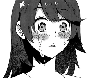 😢 アニメ, 漫画, 泣く, 悲しい, 女の子, エモい, 涙 whatsapp sticker