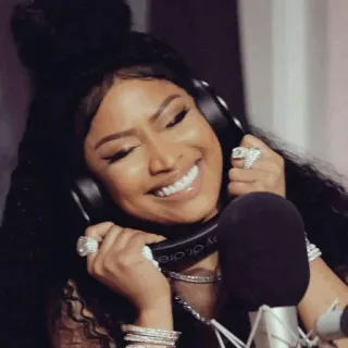 ✖️ Nicki Minaj Nicki Minaj, Rapper, Cantante, Musica, Celebrità, Ritratto telegram sticker