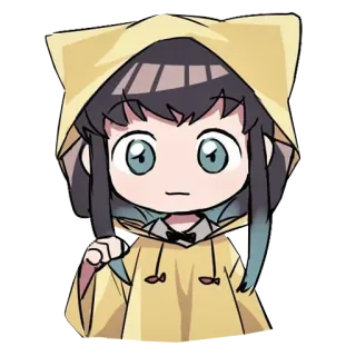 🌀 Anime, Chibi, Carino, Cartone animato, Personaggio, Arte whatsapp sticker