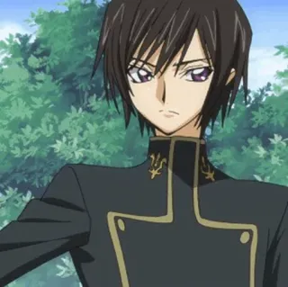 🥀 Lelouch Lamperouge Code Geass 애니메이션, 를르슈, 만화, 캐릭터, 학교 telegram sticker