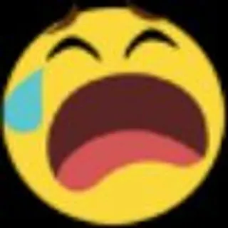🌟 Émoji, Pleurs, Triste, Émotion, Visage telegram sticker