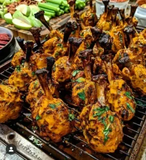🤩 食べ物, 鶏肉, ロリポップ, 肉, 料理, グリル telegram sticker