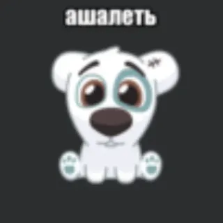💥 ашалеть hond, cartoon, schok, uitdrukking, schattig, puppy telegram sticker