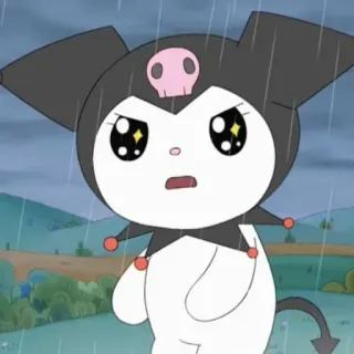🖤 Kuromi Kuromi, Sanrio, Anime, Kawaii, Desenho animado, Personagem whatsapp sticker