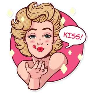 Marilyn whatsapp stickers
