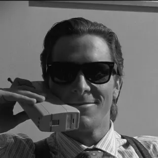 ☎️ Patrick Bateman American Psycho whatsapp sticker