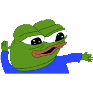 🥳 Pepe the Frog Pepe, Meme, Rana, Meme di Internet, Cartone animato whatsapp sticker