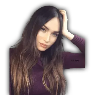 🤳 Megan Fox Schauspielerin, Promi, Frau, Porträt, Schönheit telegram sticker
