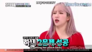 💒 Hani KAMPUPSURNIV
KSHOW ONLINE NUM
크리스마스
하성공
(Hani gets 2 right and fails
at getting her pouch back)
by Power Director telegram sticker