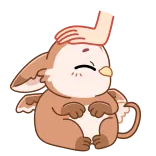 ☺️ cartoon, cute, animal, petting, monster, fantasy, kawaii telegram sticker