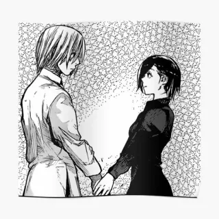 ❤️ Ken Kaneki, Touka Kirishima Tokyo Ghoul Anime, Manga, Ghoul, Tokyo Ghoul, Ken Kaneki, Touka Kirishima telegram sticker